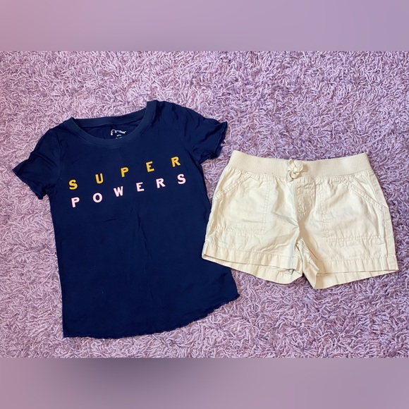 Buttery soft lettuce edging girls shirt size M 7/8 - Picture 10 of 12